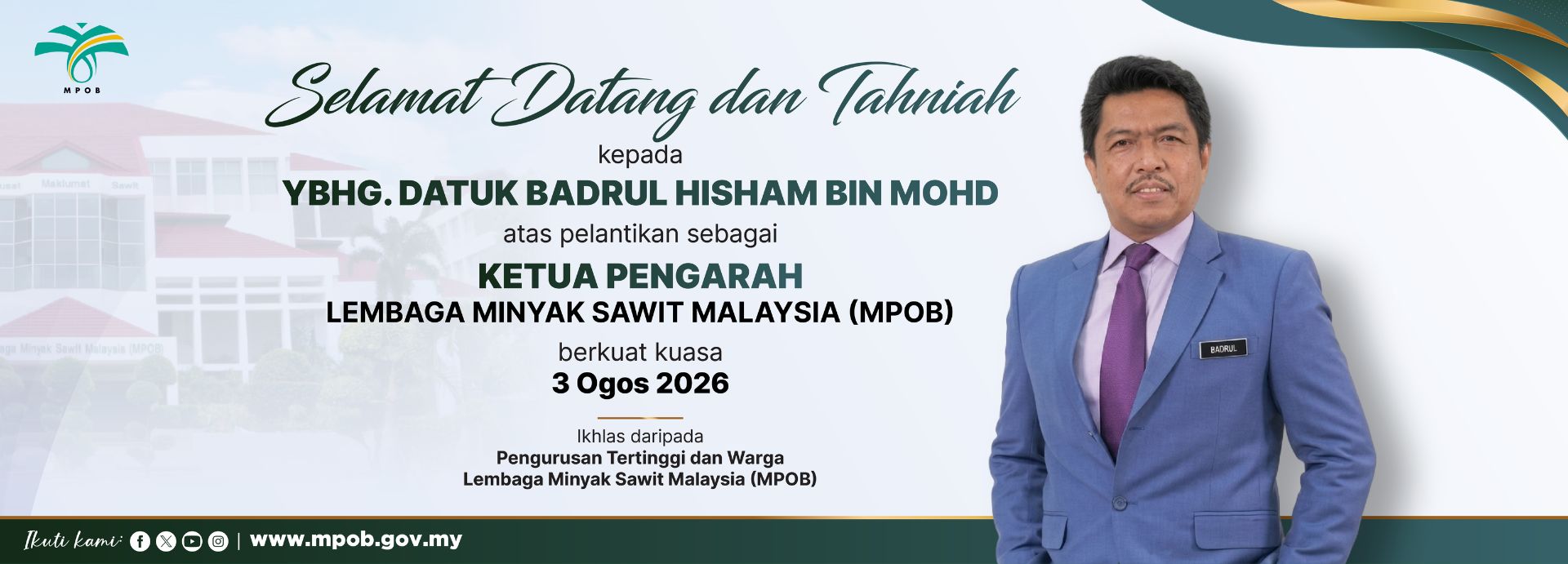 SELAMAT DATANG DATUK KP BAHARU